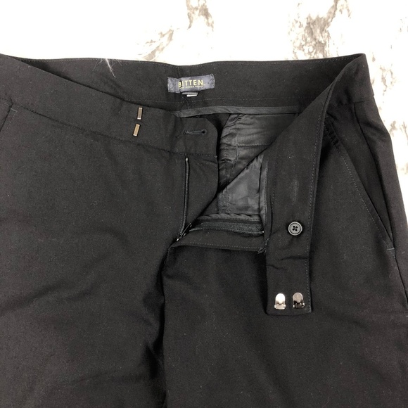 Bitten {Sarah Jessica Parker} Bermuda Black Shorts Size 8 - Picture 3 of 6